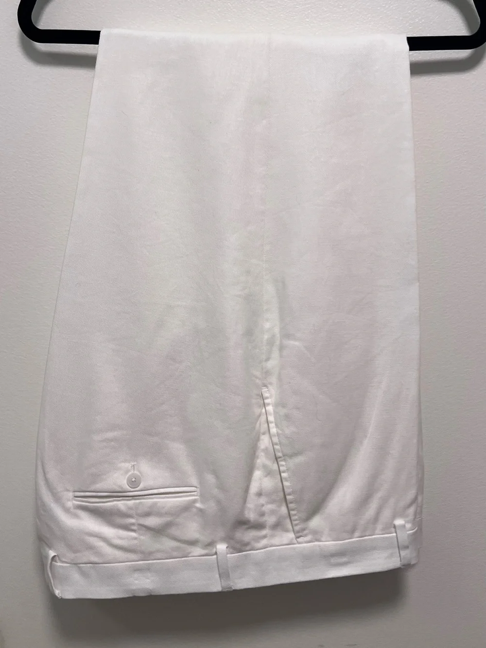 (2) Joseph Abboud Linen-Blend Dress Pants, slim-fit, WHITE & TAN 42x32